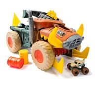 Monster Jam Mini Jam, Megalodon Mad Hog Chomper et Monster Truck, Nettoyage et Rangement Amusants, Cadeaux pour Enfants pour garçons et Filles âgés de 3 Ans et Plus