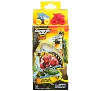 Monster Jam Mini Jams Megalodon Jungle Blaster Launcher Playset, 2 Monstres Trucks exclusifs moulés sous Pression et Accessoires, Jouets pour Enfants pour garçons et Filles à partir de 3 Ans