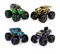 Monster Jam, Official Reveal The Steel 4-Pack of Color-Changing Die-Cast Monster Trucks, 1:64 Scale (6058463)
