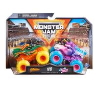 Monster Jam - Pack de 2 Véhicules Die Cast 1:64 - Véhicules Authentiques Monster Trucks Officiels À Collectionner Echelle 1:64 - Jouet Enfant 3 Ans et + - Modèle Aléatoire