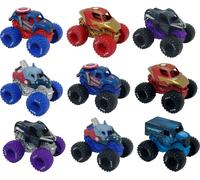 Monster Jam - 3 Minis Véhicules Marvel 1:87-3 Véhicules Authentiques Monster Trucks Officiels À Collectionner Echelle 1:87 - Jouet Enfant 3 Ans et + - Modèle Aléatoire