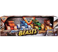 MONSTER JAM - PACK DE 4 VÉHICULES ECHELLE 1:64 - 4 Véhicules Authentiques Monster Trucks Officiels Spectacles Monster Jam - À Collectionner - Echelle 1:24 - 6053860 - Jouet Enfant 3 Ans et +