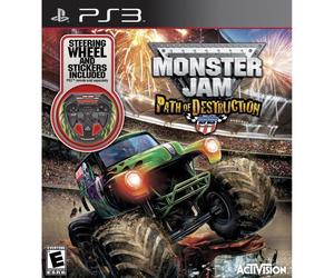 Monster Jam: Path of Destruction with Wheel for Sony PS3