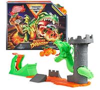 MONSTER JAM - PLAYSET DUELING DRAGON 1:64 - Univers De Jeu Pour Lancer Ses Véhicules Tour Dragon - 1 Véhicule Monster Truck Dragon - Show Monster Jam À Collectionner 1:64 - Jouet Enfant 3 Ans et +