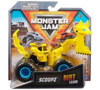 Monster Jam, Scoopz Dirt Squad Monster Truck avec benne officielle à l'échelle 1:64, jouet pour enfants à partir de 3 ans