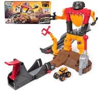 Monster Jam Smash & Bash SmashBot Ensemble de Jeu avec Lanceur, Camion Monstre Exclusif à l'échelle 1:64, Robot réparable de 38,1 cm, Jouets pour Enfants pour garçons et Filles à partir de 3 Ans