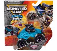 Monster Jam Smash & Bash Son Uva Digger 1:64 Le Cast Monster Truck Réparable Jouet pour Garçons et Filles à partir de 3 ans