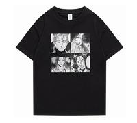 Monster Johan Liebert T-Shirts Monster Pattern Top Kenzou Tenma T-Shirts Manches Courtes Naoki Urasawa Horror Manga Johan Liebheart Tee