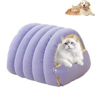 Monster Lit pour chat, doux et chaud - Maison pour chat - Lit pour une utilisation en intérieur - Coussin amovible et lavable - Tente pour chien - Polyvalence - Style grotte monstre (#1, M 45 x 30 x