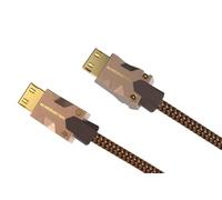 MONSTER - M2000 - Câble HDMI - Résolution 4K - Vidéo HDR10+ - 25 GBPS - Vitesse Éclair - Connecteurs V-Grip - Triple Blindage - 1,5 Mètres - Garanti à Vie - Gaine Souple Tressée