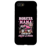 Monster Mama est alimentée par Le Chaos du café et la maternité dans Un Camion Rose Coque pour iPhone SE (2020) / 7/8