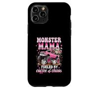 Monster Mama est alimentée par Le Chaos du café et la maternité dans Un Camion Rose Coque pour iPhone 11 Pro