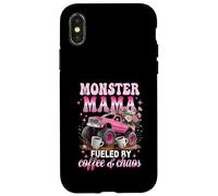 Monster Mama est alimentée par Le Chaos du café et la maternité dans Un Camion Rose Coque pour iPhone X/XS