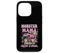 Monster Mama est alimentée par Le Chaos du café et la maternité dans Un Camion Rose Coque pour iPhone 13 Pro