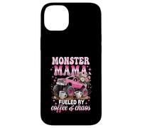 Monster Mama est alimentée par Le Chaos du café et la maternité dans Un Camion Rose Coque pour iPhone 14 Plus