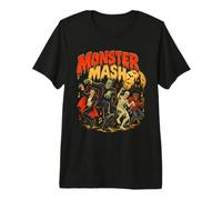Monster Mash Costume Classique Halloween Monstres drôle T-Shirt Haut de Gamme