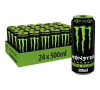 Monster, Monster Green Zero, Boisson énergétique au goût exceptionnel avec mélange énergétique et 180 mg de caféine, sans sucre, 24 boîtes de 500 ml