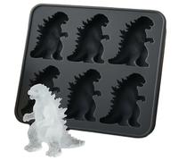 Monster Moules à Glaçons, Godzilla de Cube de Glace en Silicone, 3D Glacons en Silicone, pour Moules à Glaçons pour Whisky, Cocktails, Boissons (Noir)