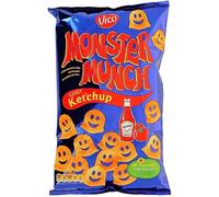 MONSTER MUNCH - Chips Ketchup Savoureux, Goût Tomate Intense 85G - Lot De 4