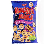 MONSTER MUNCH - Chips Saveur Barbecue, Croquant Savoureux, 85G - Lot De 4