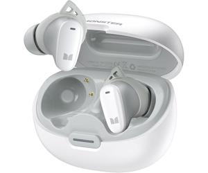 Monster N-Lite 206 Écouteurs sans fil Bluetooth 5,4", écouteurs Bluetooth, microphone intégré, contrôle tactile, ajustement confortable, charge rapide USB-C, étanchéité IPX6, autonomie de 25 heures,