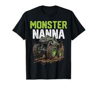 Monster Nanna Monster Truck Fête des Mères Famille Assorti T-Shirt