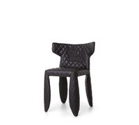 Monster Original Chaise de Salle à Manger Noire avec Accoudoirs et Broderie