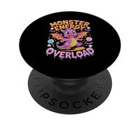 Monster Overload Cute Candy Dragon Halloween PopSockets PopGrip Adhésif