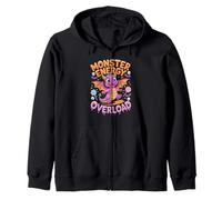Monster Overload Cute Candy Dragon Halloween Sweat à Capuche