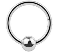 Monster Piercing 14 Gauge - 10MM Diam?tre 316L en Acier Chirurgical Clicker Articul? ? Perle Captive Bague Piercing Bijoux