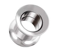 Monster Piercing 28mm Tunnels de Chair en Acier Chirurgical 316L - Jauge d'oreille à vis filetée - Bouchons et Tunnels - Vendus à la pièce