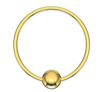 Monster Piercing 8MM de diam?tre - Calibre 20 Or 316L captif de Perle Flexible en Acier chirurgicale Nez Piercing Anneau