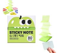 Monster Pop-Up Transparent Sticky Notes, glitter post it notes 7.6x7.6cm, Office Memo for Bible Study, Office, Planning, Journaling, Organizing Tasks, Daily, Annotation，1pc-e