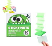 Monster Pop-Up Transparent Sticky Notes, glitter post it notes 7.6x7.6cm, Office Memo for Bible Study, Office, Planning, Journaling, Organizing Tasks, Daily, Annotation，1pc-d