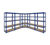 Monster Racking - 1 Rayonnage d'Angle T-Rax Bleu et 4 Rayonnages T-Rax Bleus