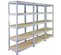 Monster Racking - 3 Rayonnages Q-Rax Gris 90cm x 50cm x 182cm
