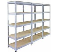 Monster Racking - 3 Rayonnages Q-Rax Gris 90cm x 50cm x 182cm Gris G