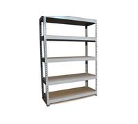 Monster Racking - 5 Rayonnages Q-Rax Gris 120cm x 50cm x 182cm Gris