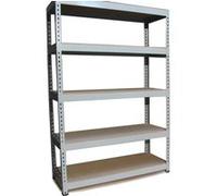 Monster Racking - 5 Rayonnages Q-Rax Gris 120cm x 50cm x 182cm Gris