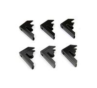 Connecteurs étagères T-Rax noirs - Lot de 6 clips métalliques