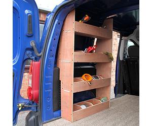 Monster Racking Meuble de Rangement en Contreplaqué Bouleau pour Citroën Berlingo II SWB, Etagères de Rangement pour Fourgon et Véhicules Utilitaires, 67.5cm x 116cm x 28.5cm
