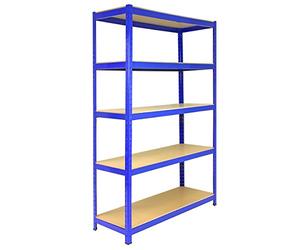 Monster Racking - Rayonnage Bleu T-Rax de 120cm x 45cm x 180cm, en Acier et sans Boulons
