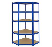 Monster Racking - Rayonnage d'angle T-Rax en Acier sans Boulons Bleu 90cm x 45cm x 180cm