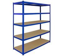 Monster Racking - Rayonnage T-Rax en Acier Sans Boulons Bleu 160cm x 60cm x 180cm