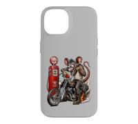 Monster Rat Biker Station Essence Moto Chopper Art Coque pour iPhone 14