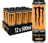 MONSTER Rehab Pêche - Pack 12 x 500 ml