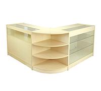 Comptoir de vente au détail Érable Présentoir de magasin Armoires de rangement verrouillables Vitrine Aquarius