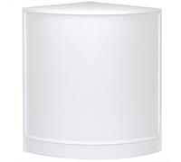 Monster Shop - Comptoir Courbé d’Angle Blanc en Stratifié de 60cm x 60cm x 90cm pour Magasin, Comptoir d’Accueil CM60 pour Boutique