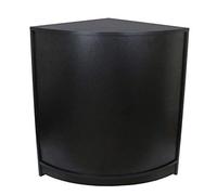 Monster Shop Comptoir d'angle CM60 Noir pour Magasin, Réception, Bureau, Salon - MDF - 120 x 90 x 60 cm