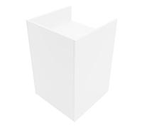 Monster Shop Comptoir de Vente pour Caisse en MDF Mélamine Blanc TB60 Meuble de Rangement Modulaire Vitrine Commerce Réception 2 Étagères Internes Devant Fermé 60 x 90 x 60 cm